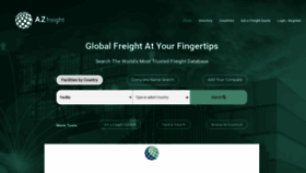 What Azfreight.com website looked like in 2023 (2 years ago)