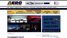 What Aero-news.net website looked like in 2023 (1 year ago)