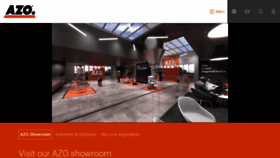What Azo.com website looked like in 2023 (2 years ago)