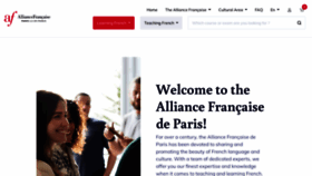 What Alliancefr.org website looked like in 2023 (1 year ago)