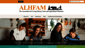 What Alhfam.org website looked like in 2023 (2 years ago)