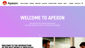 What Apexon.com website looked like in 2023 (1 year ago)
