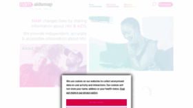 What Aidsmap.com website looked like in 2023 (1 year ago)