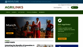What Agrilinks.org website looked like in 2023 (1 year ago)