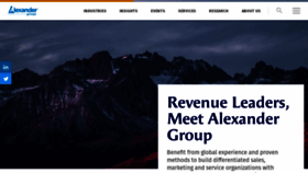 What Alexandergroup.com website looked like in 2023 (1 year ago)