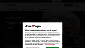 What Aeldresagen.dk website looked like in 2023 (1 year ago)