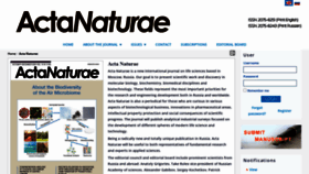 What Actanaturae.ru website looked like in 2023 (3 years ago)