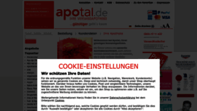 What Apotal.de website looked like in 2023 (1 year ago)