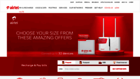 What Airtel.com.ng website looked like in 2023 (1 year ago)