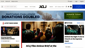 What Aclj.org website looked like in 2023 (1 year ago)