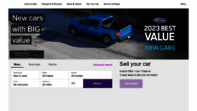 What Auto.com website looked like in 2023 (1 year ago)