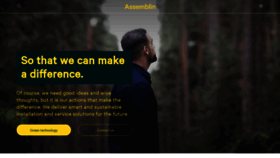 What Assemblin.com website looked like in 2023 (1 year ago)