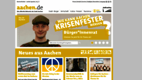 What Aachen.de website looked like in 2023 (2 years ago)