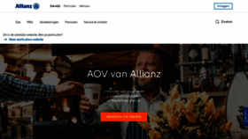 What Allianz.nl website looked like in 2023 (1 year ago)