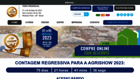 What Agrishow.com.br website looked like in 2023 (1 year ago)