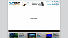 What Akvari-um.ru website looked like in 2023 (1 year ago)