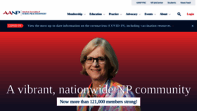 What Aanp.org website looked like in 2023 (1 year ago)