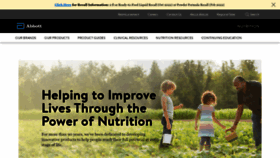 What Abbottnutrition.com website looked like in 2023 (1 year ago)