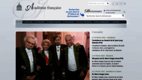 What Academie-francaise.fr website looked like in 2023 (1 year ago)