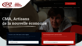 What Artisanat.fr website looked like in 2023 (1 year ago)