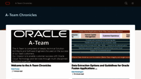 What Ateam-oracle.com website looked like in 2023 (1 year ago)