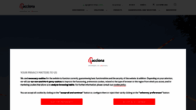 What Acciona.com website looked like in 2023 (1 year ago)
