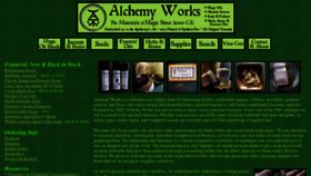 What Alchemy-works.com website looked like in 2023 (1 year ago)