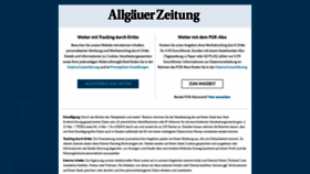 What Allgaeuer-zeitung.de website looked like in 2023 (1 year ago)