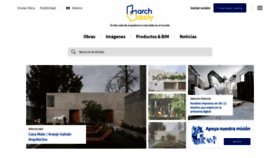 What Archdaily.mx website looked like in 2023 (2 years ago)