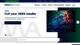What Arkema-inc.com website looked like in 2023 (2 years ago)