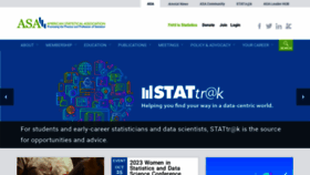 What Amstat.org website looked like in 2023 (1 year ago)