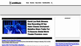 What Antimusic.com website looked like in 2023 (1 year ago)