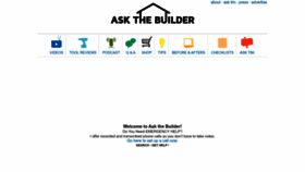 What Askthebuilder.com website looked like in 2023 (1 year ago)