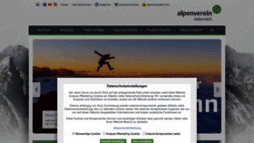 What Alpenverein.at website looked like in 2023 (1 year ago)