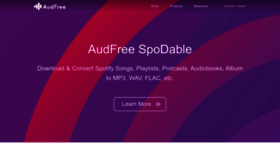What Audfree.com website looked like in 2023 (1 year ago)