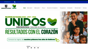 What Antioquia.gov.co website looked like in 2023 (1 year ago)