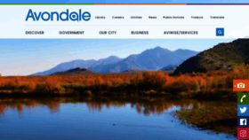 What Avondaleaz.gov website looked like in 2023 (1 year ago)