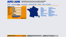 What Autocadre.com website looked like in 2023 (2 years ago)