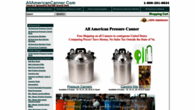 What Allamericancanner.com website looked like in 2023 (1 year ago)