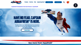 What Aquafresh.com website looked like in 2023 (1 year ago)