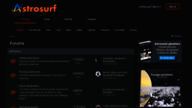 What Astrosurf.org website looked like in 2023 (1 year ago)