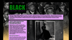 What Africanamericanhistorymonth.gov website looked like in 2023 (1 year ago)