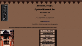 What Aspr.com website looked like in 2023 (1 year ago)