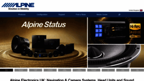 What Alpine.co.uk website looked like in 2023 (1 year ago)