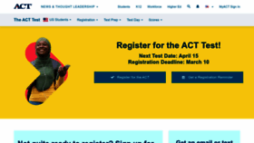 What Actstudent.org website looked like in 2023 (1 year ago)