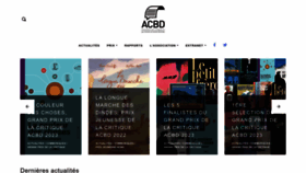 What Acbd.fr website looked like in 2023 (1 year ago)