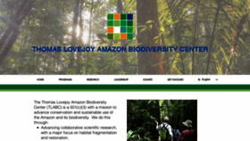 What Amazonbiodiversitycenter.org website looked like in 2023 (1 year ago)