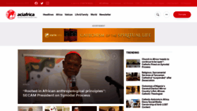 What Aciafrica.org website looked like in 2023 (1 year ago)