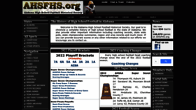 What Ahsfhs.org website looked like in 2023 (1 year ago)