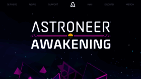 What Astroneer.space website looked like in 2023 (1 year ago)